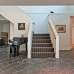 Drywall Staircase Modern Custom Home Yellowpoint - 