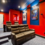 Home Media Room Red and Blue - 