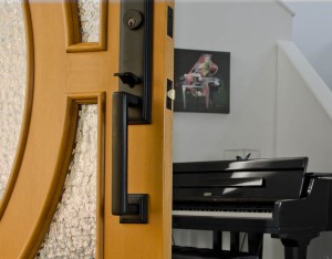 BC Pretzel door with Emtek hardware