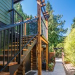 Exterior Staircase with Cedar Arbour - 