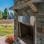K2 Stone Exterior Fireplace Build Green Custom Home 5 - 
